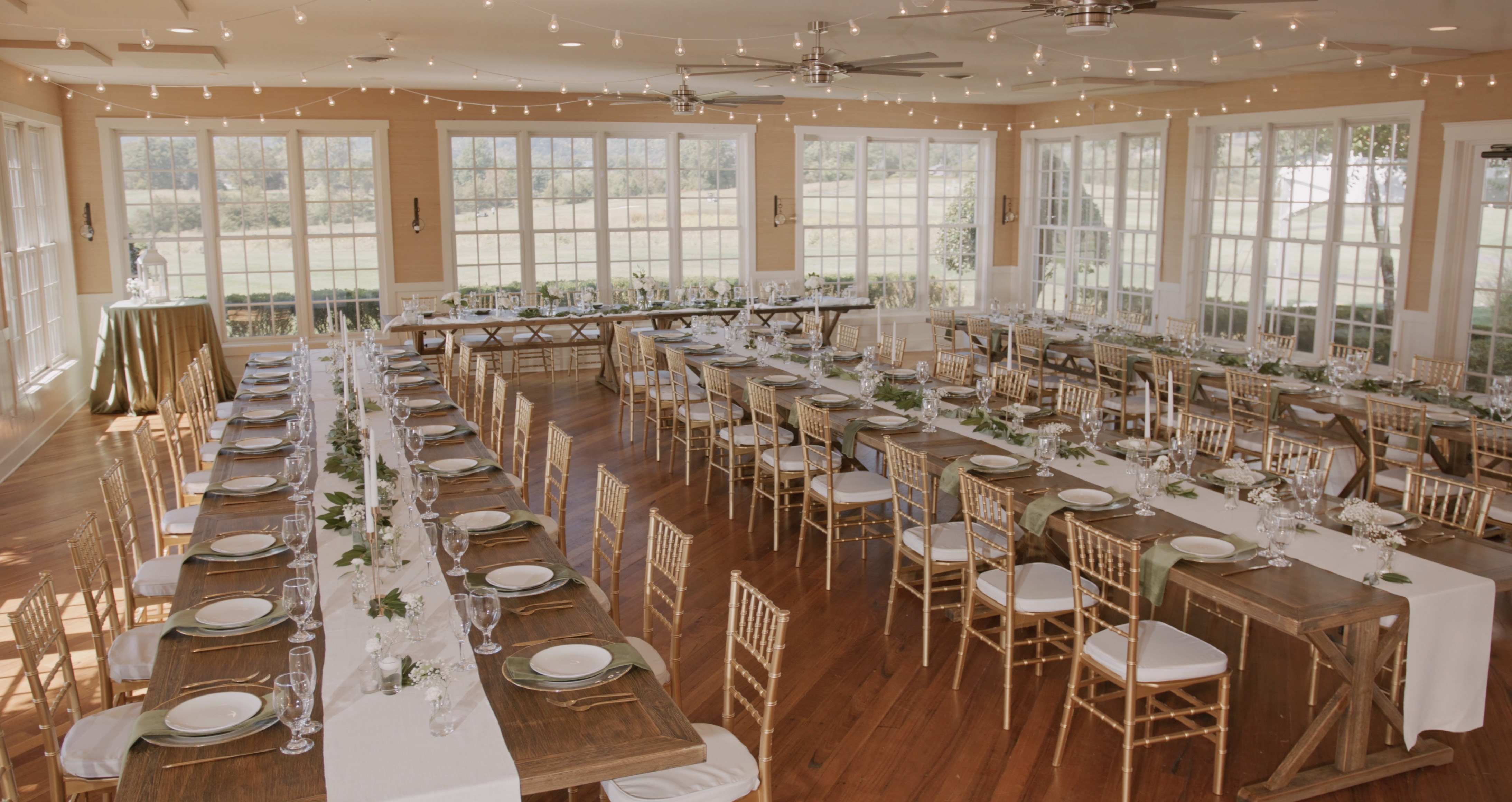 Beautiful wedding ceremony event in Crozet at Old Trail Golf Club