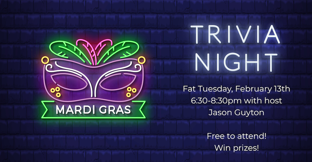 MardiGras TriviaNight Socials Facebook Event Header